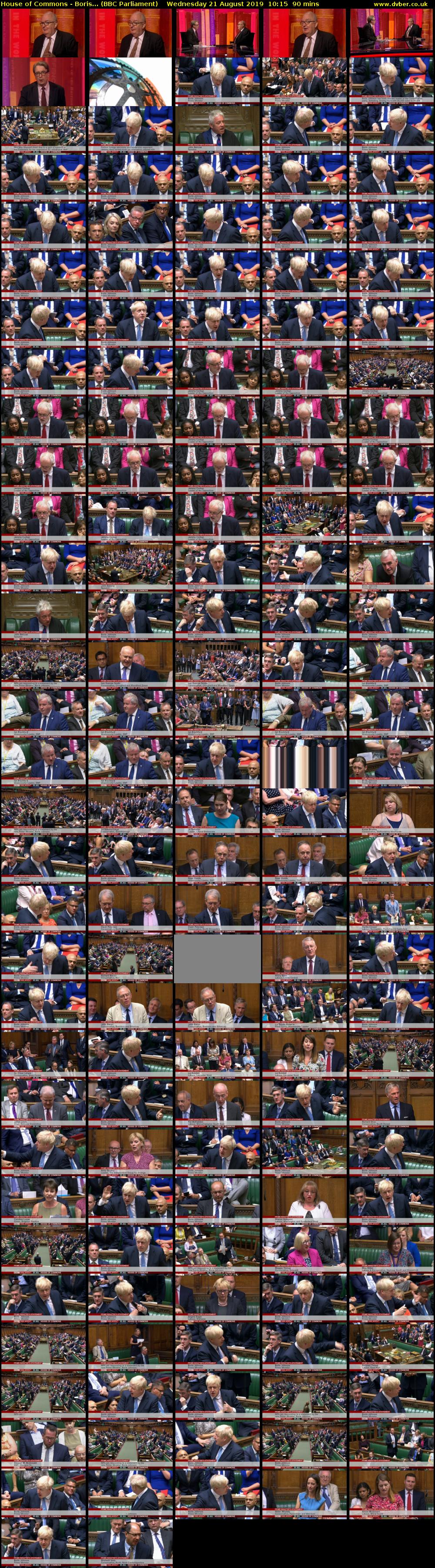 House of Commons - Boris... (BBC Parliament) Wednesday 21 August 2019 10:15 - 11:45