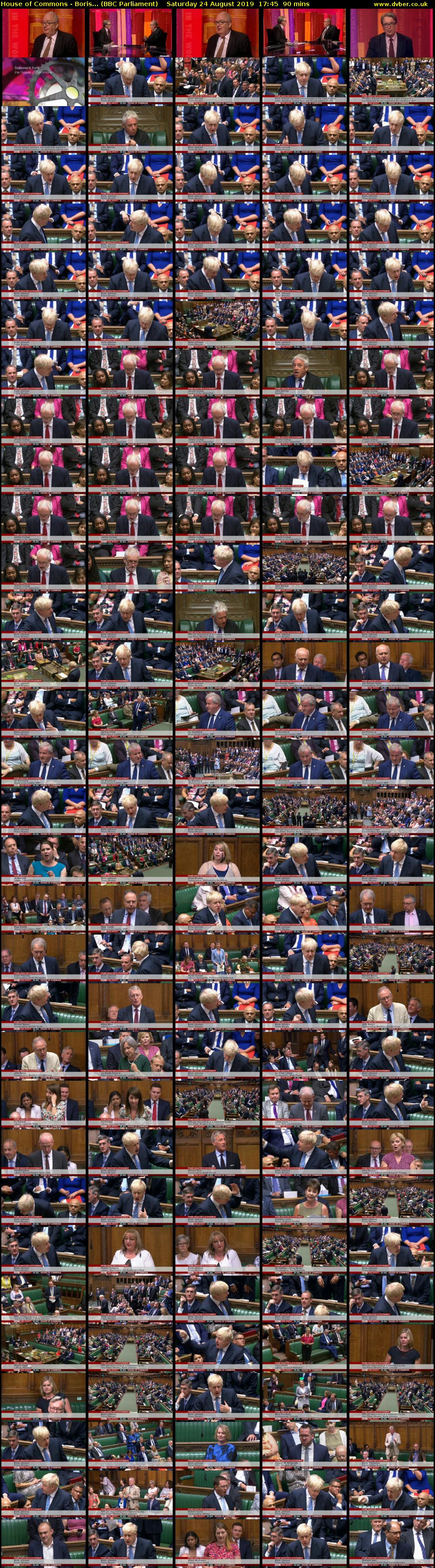 House of Commons - Boris... (BBC Parliament) Saturday 24 August 2019 17:45 - 19:15