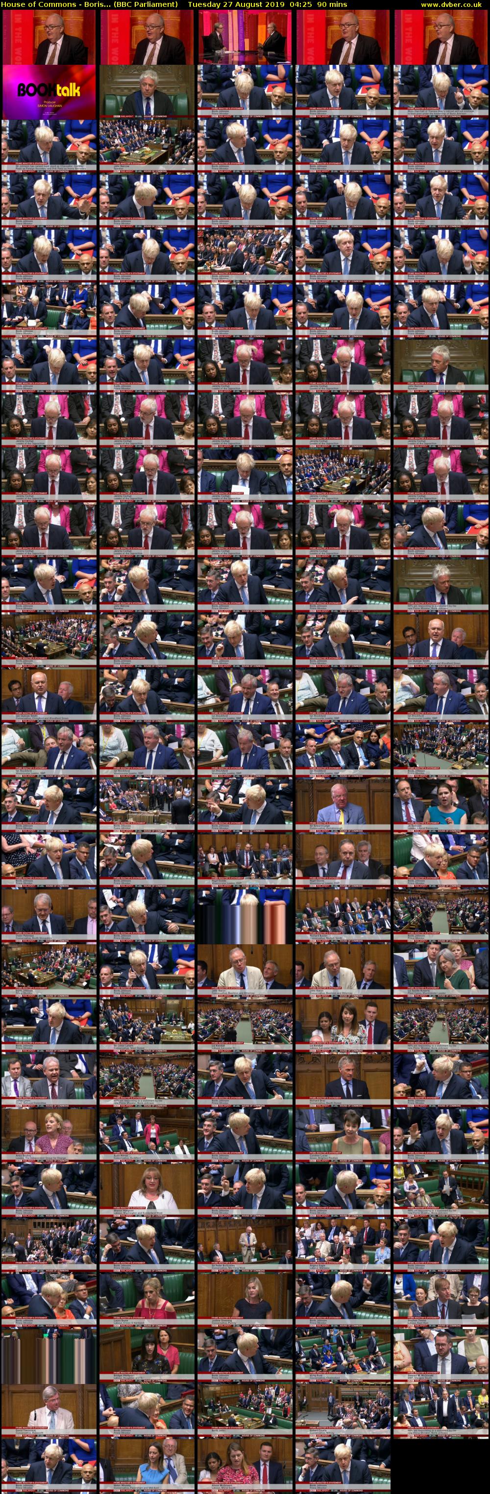 House of Commons - Boris... (BBC Parliament) Tuesday 27 August 2019 04:25 - 05:55