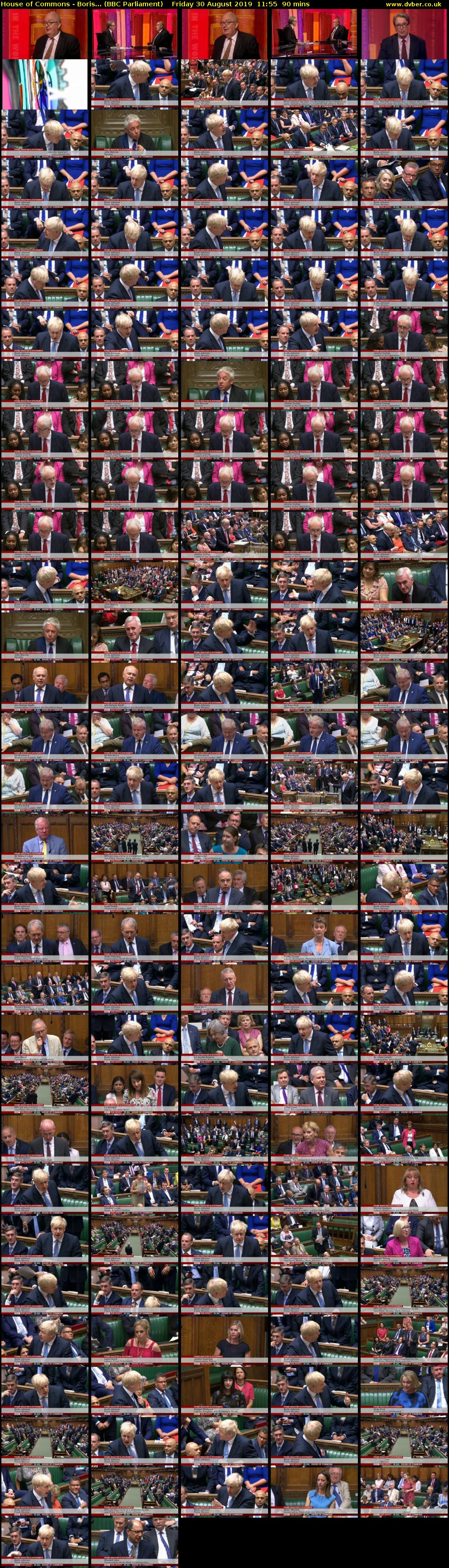 House of Commons - Boris... (BBC Parliament) Friday 30 August 2019 11:55 - 13:25