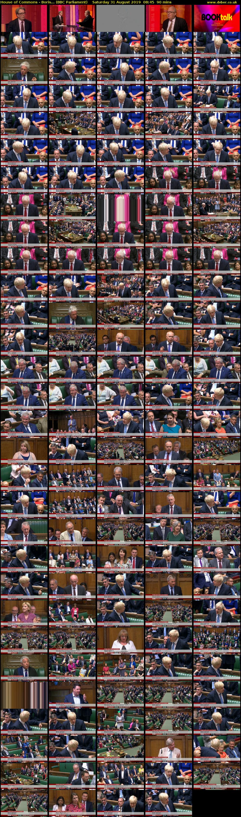 House of Commons - Boris... (BBC Parliament) Saturday 31 August 2019 08:45 - 10:15
