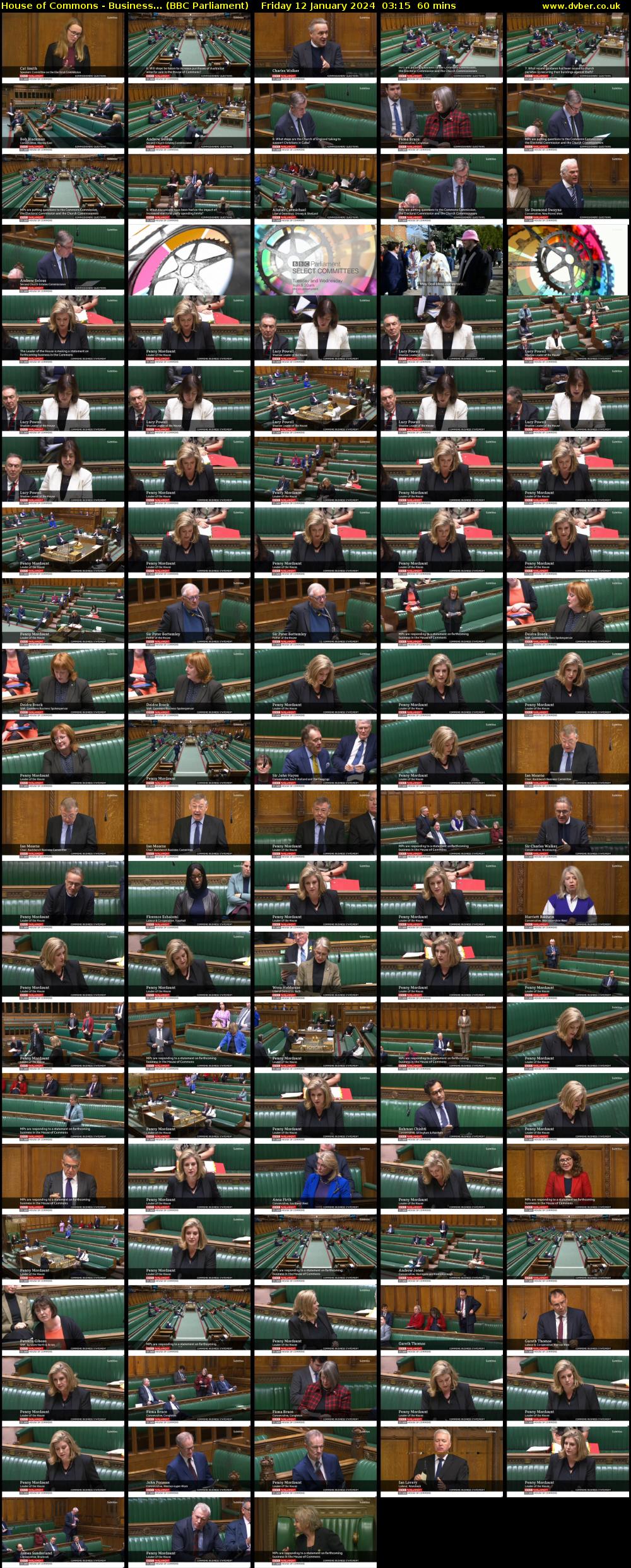 House of Commons - Business... (BBC Parliament) Friday 12 January 2024 03:15 - 04:15