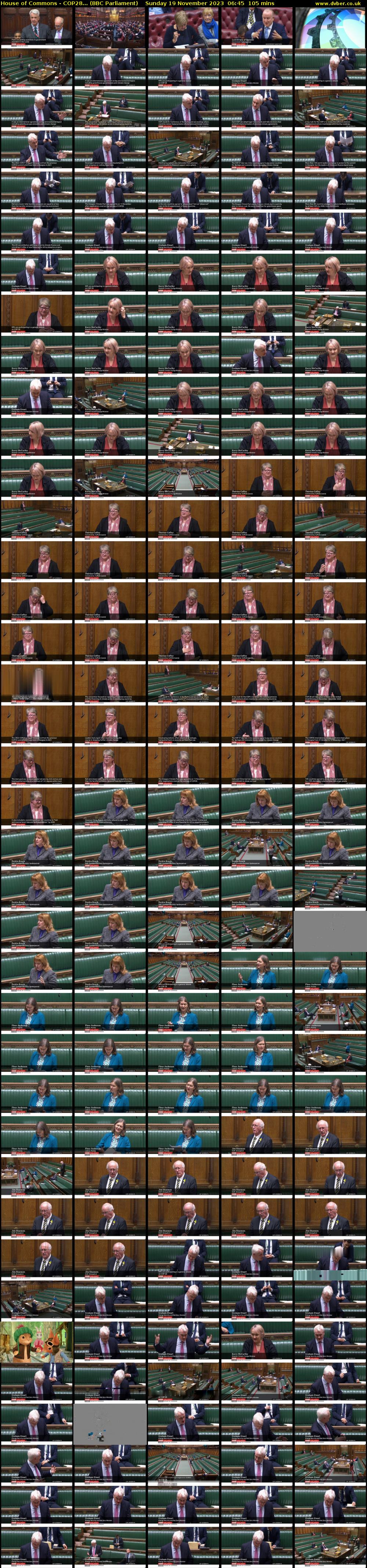House of Commons - COP28... (BBC Parliament) Sunday 19 November 2023 06:45 - 08:30