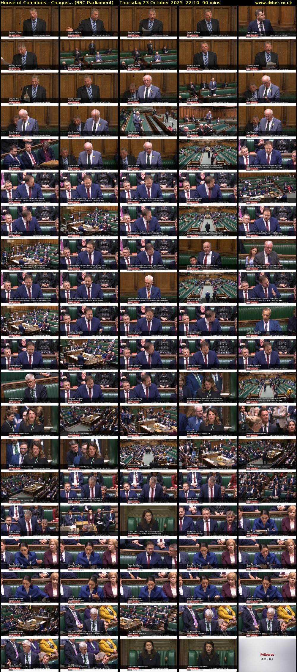 House of Commons - Chagos... (BBC Parliament) Thursday 23 October 2025 22:10 - 23:40