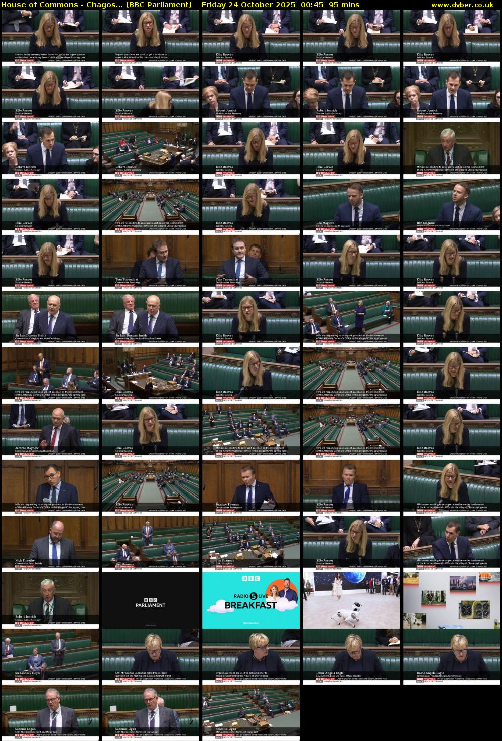 House of Commons - Chagos... (BBC Parliament) Friday 24 October 2025 00:45 - 02:20