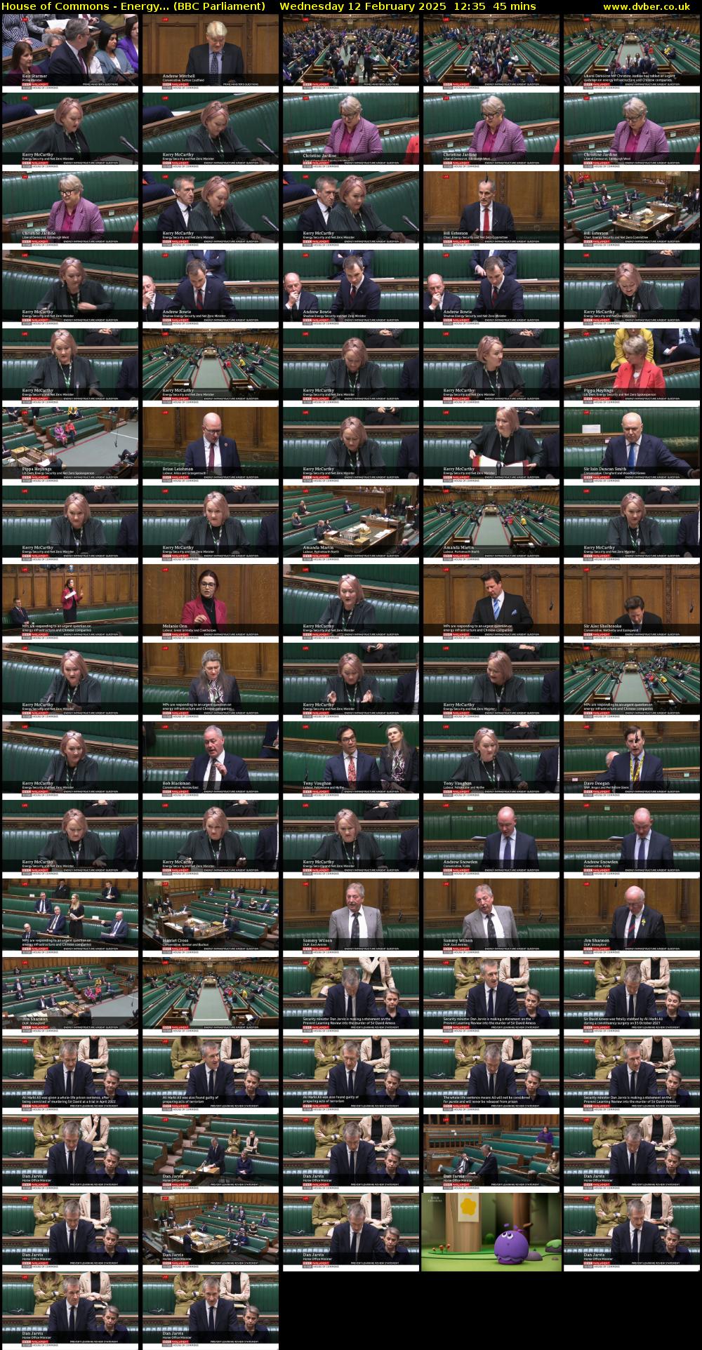 House of Commons - Energy... (BBC Parliament) Wednesday 12 February 2025 12:35 - 13:20