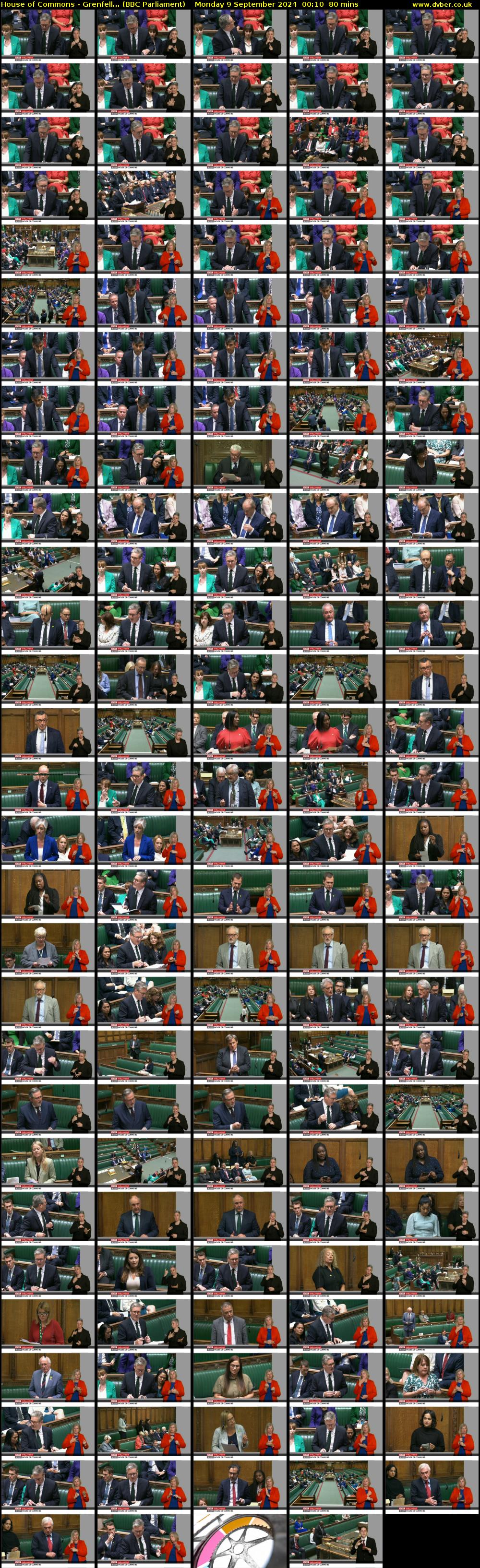 House of Commons - Grenfell... (BBC Parliament) Monday 9 September 2024 00:10 - 01:30
