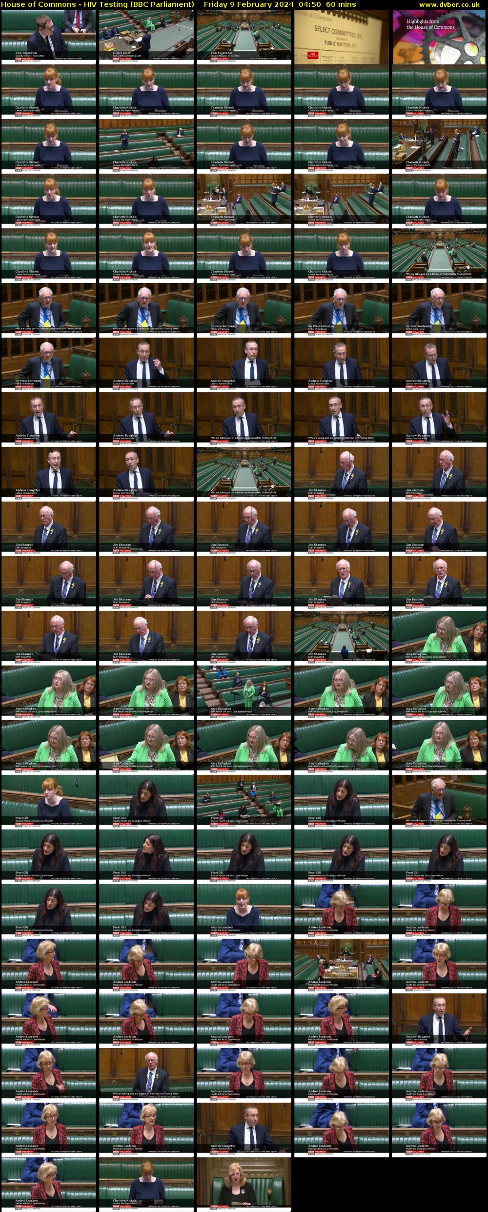 House of Commons - HIV Testing (BBC Parliament) Friday 9 February 2024 04:50 - 05:50