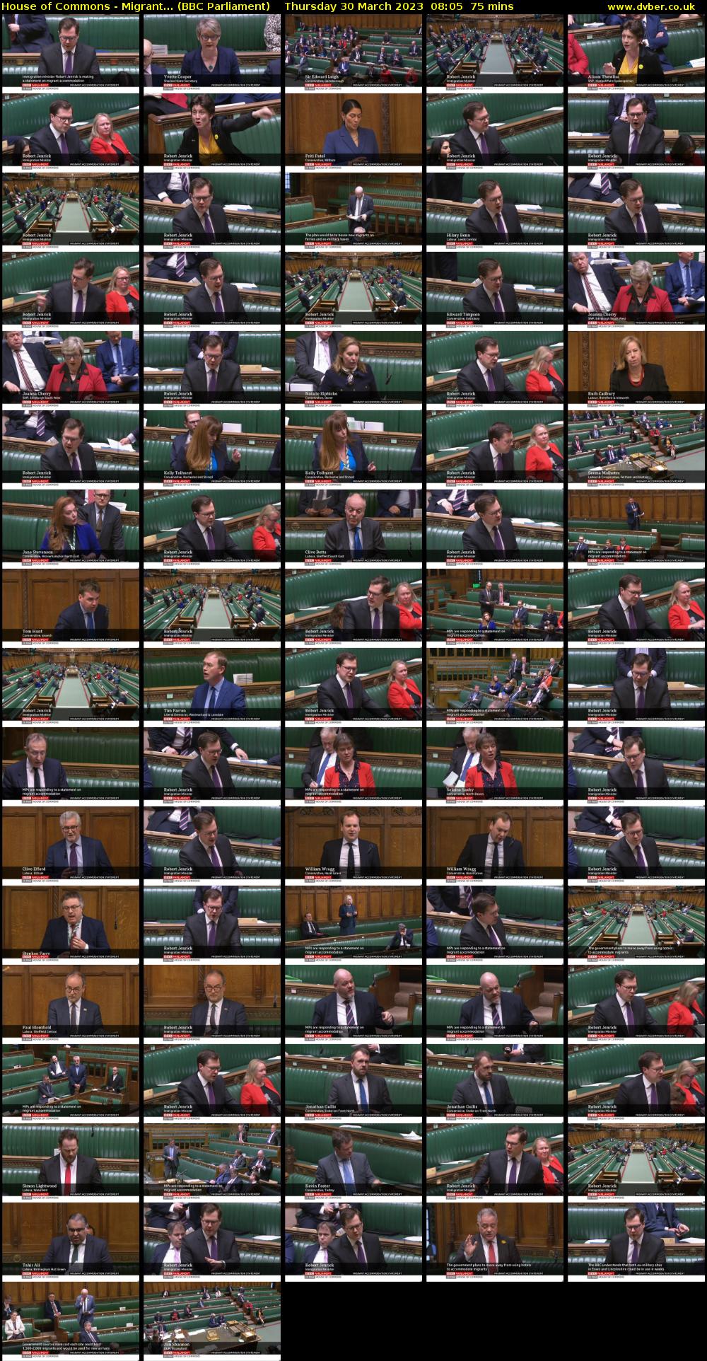 House of Commons - Migrant... (BBC Parliament) Thursday 30 March 2023 08:05 - 09:20