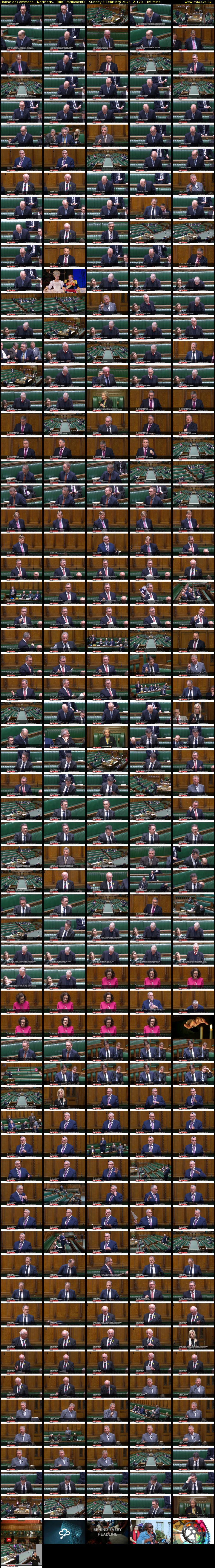 House of Commons - Northern... (BBC Parliament) Sunday 4 February 2024 21:20 - 00:25