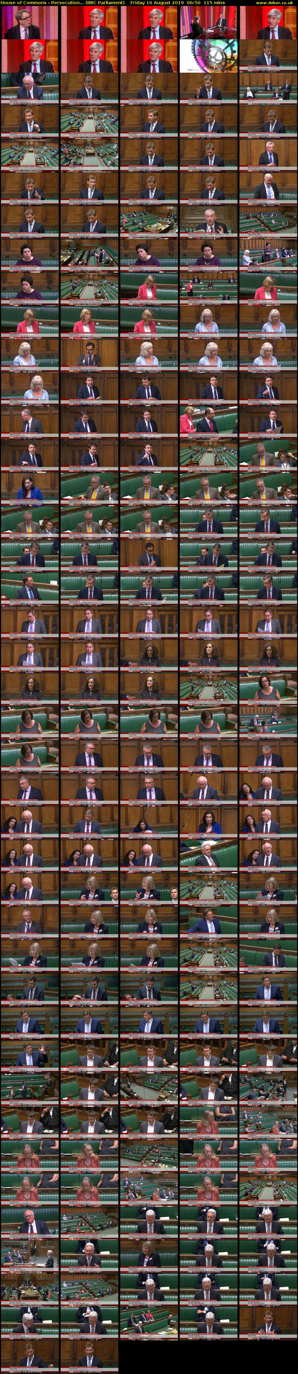 House of Commons - Persecution... (BBC Parliament) Friday 16 August 2019 06:50 - 08:45
