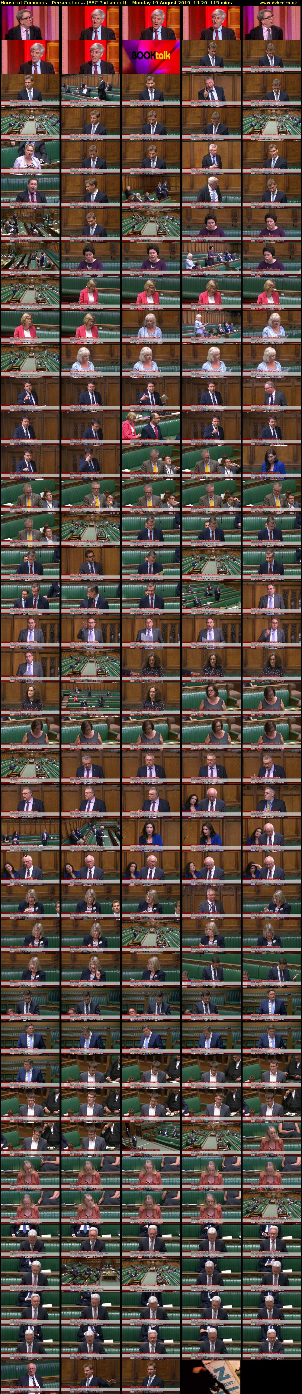 House of Commons - Persecution... (BBC Parliament) Monday 19 August 2019 14:20 - 16:15