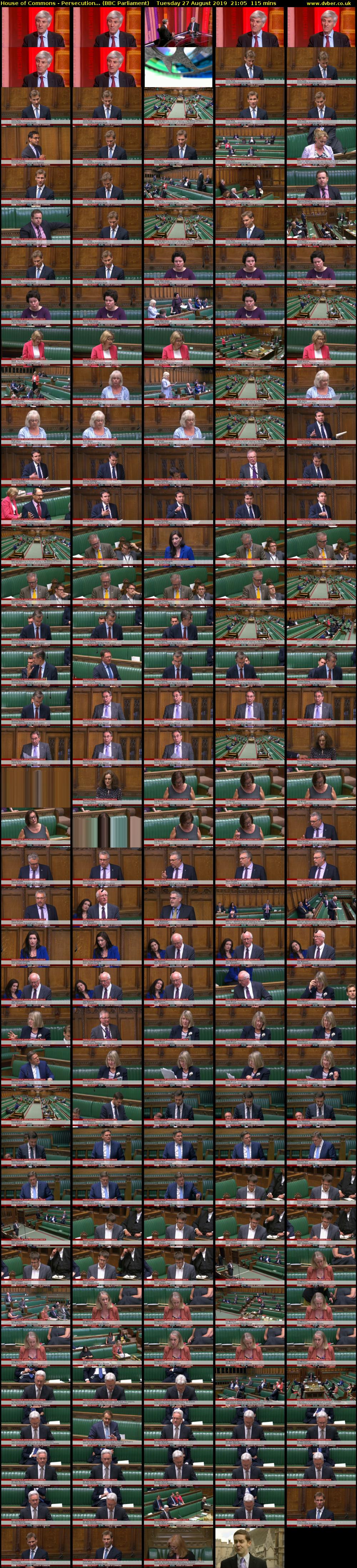 House of Commons - Persecution... (BBC Parliament) Tuesday 27 August 2019 21:05 - 23:00