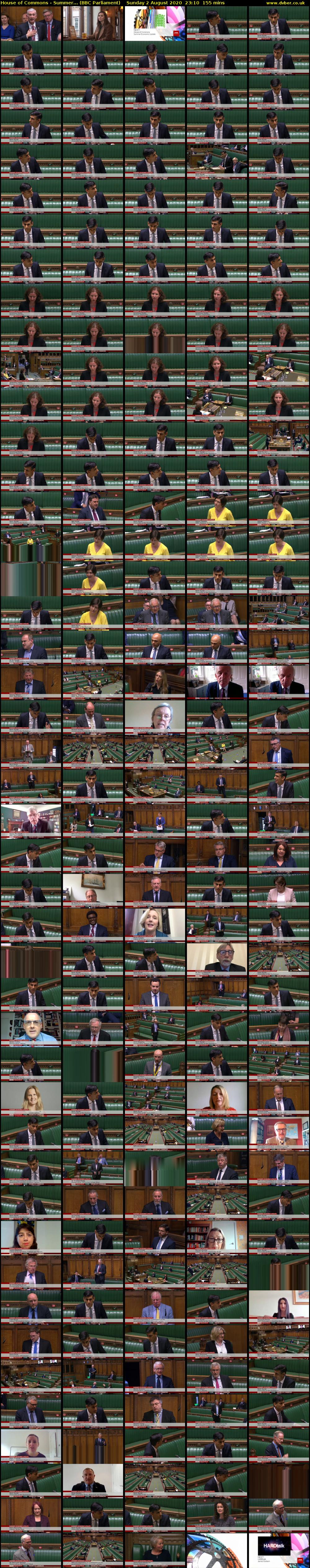 House of Commons - Summer... (BBC Parliament) Sunday 2 August 2020 23:10 - 01:45