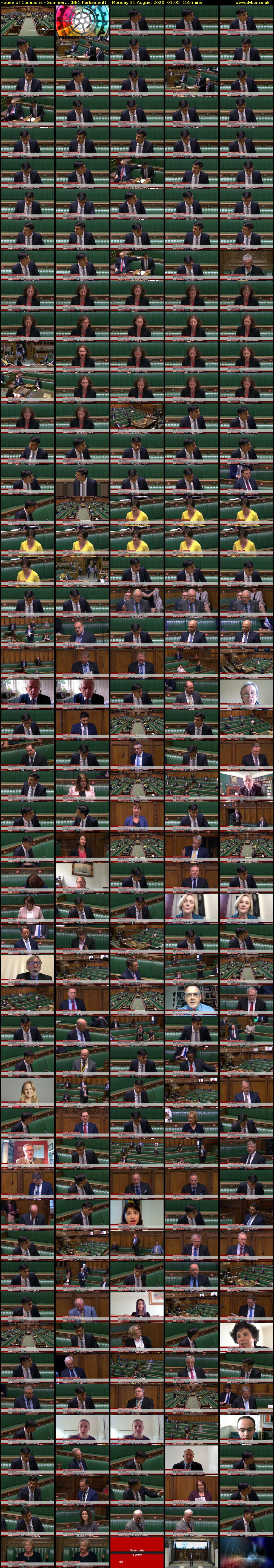 House of Commons - Summer... (BBC Parliament) Monday 31 August 2020 01:05 - 03:40
