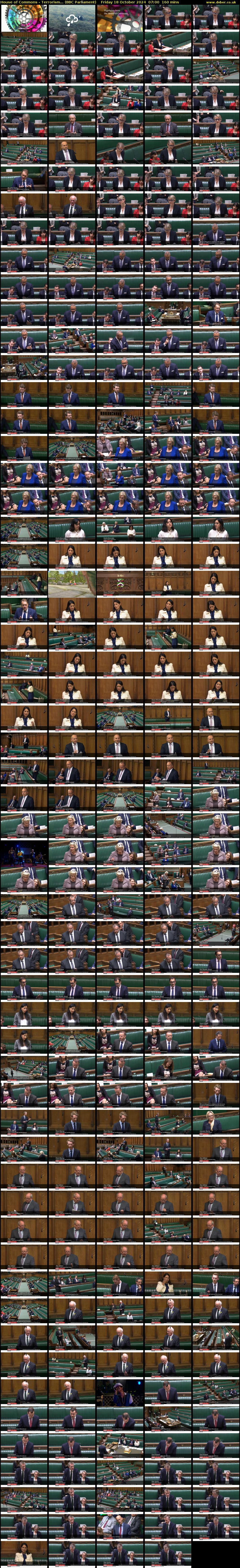 House of Commons - Terrorism... (BBC Parliament) Friday 18 October 2024 07:00 - 09:40