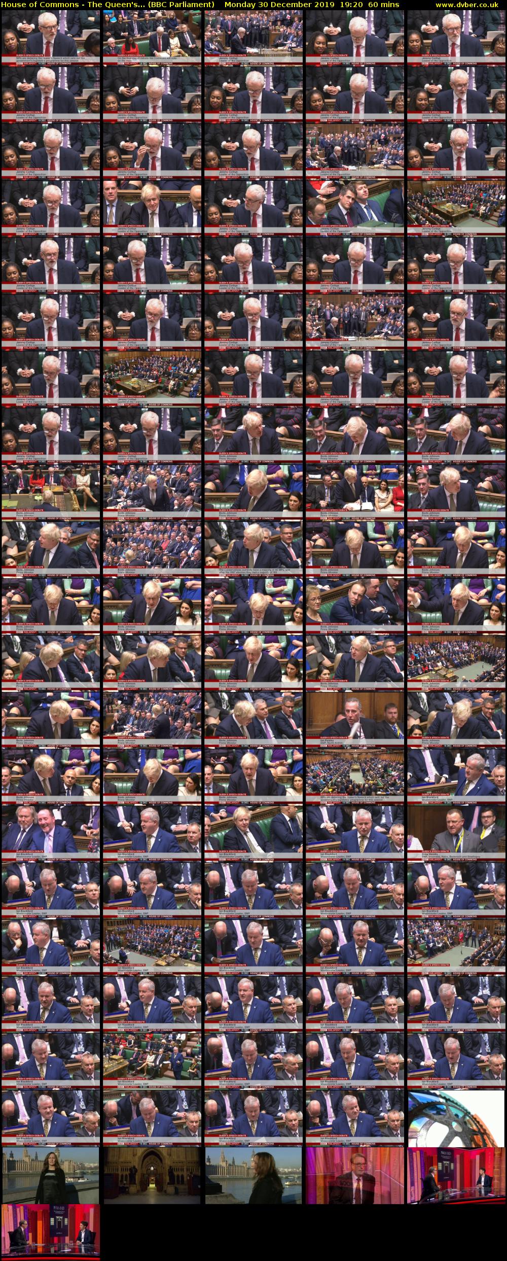 House of Commons - The Queen's... (BBC Parliament) Monday 30 December 2019 19:20 - 20:20