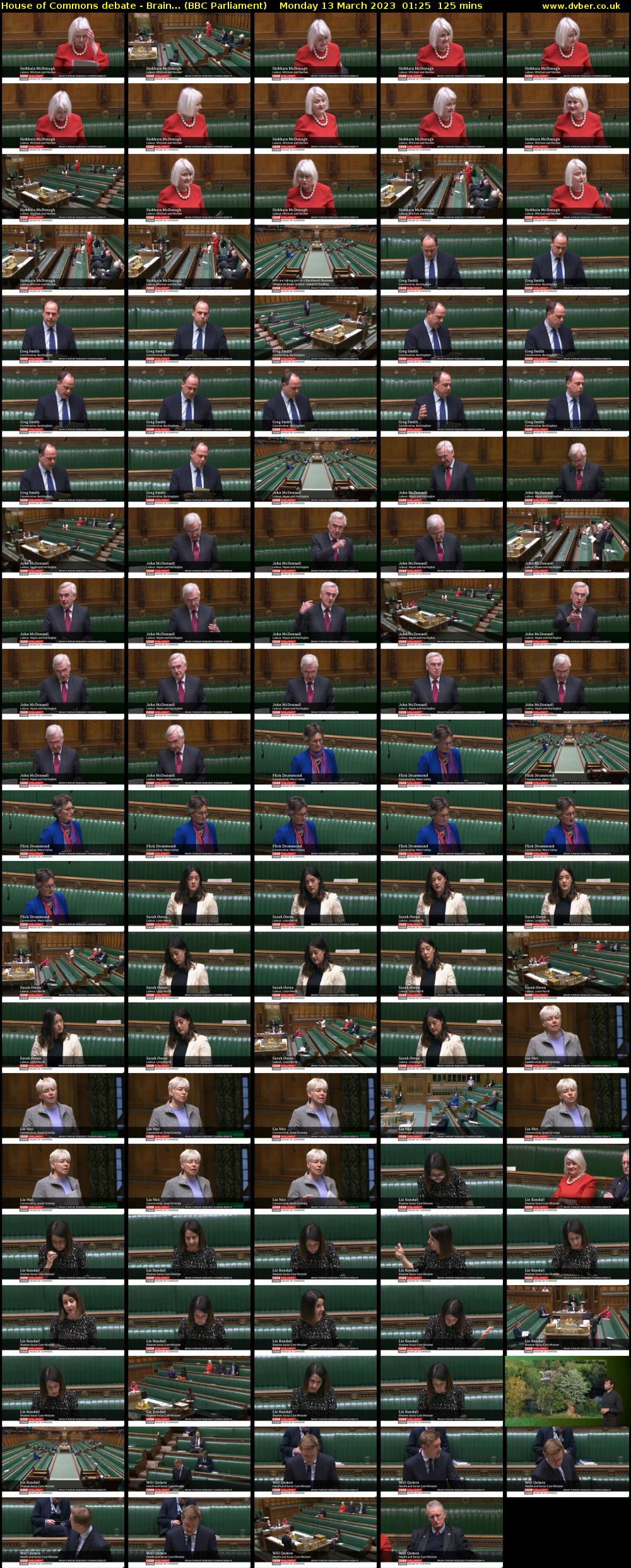 House of Commons debate - Brain... (BBC Parliament) Monday 13 March 2023 01:25 - 03:30