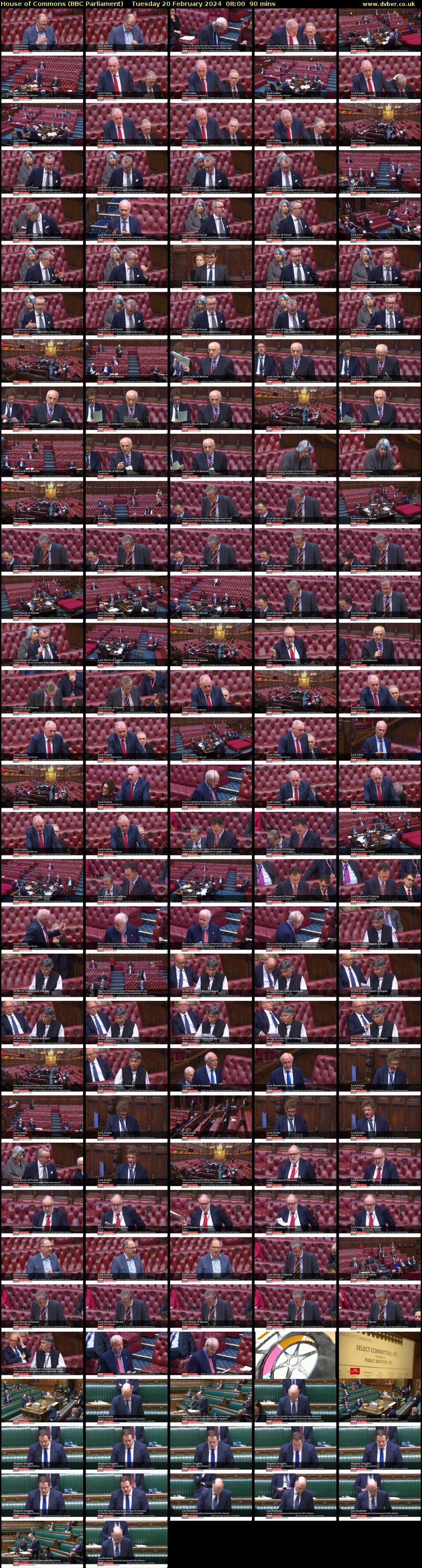 House of Commons (BBC Parliament) Tuesday 20 February 2024 08:00 - 09:30