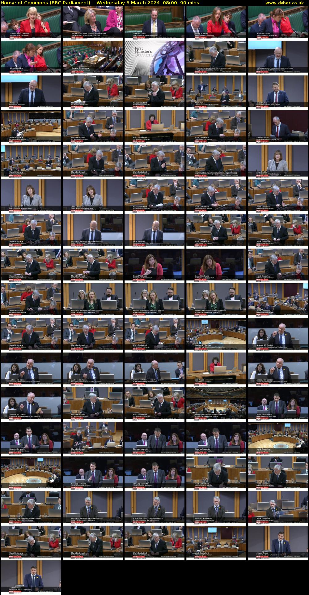 House of Commons (BBC Parliament) Wednesday 6 March 2024 08:00 - 09:30
