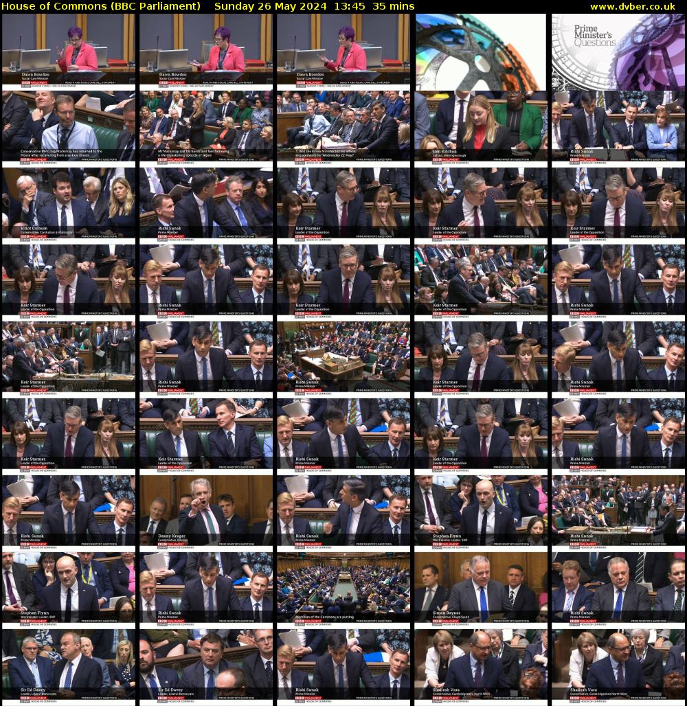 House of Commons (BBC Parliament) Sunday 26 May 2024 13:45 - 14:20
