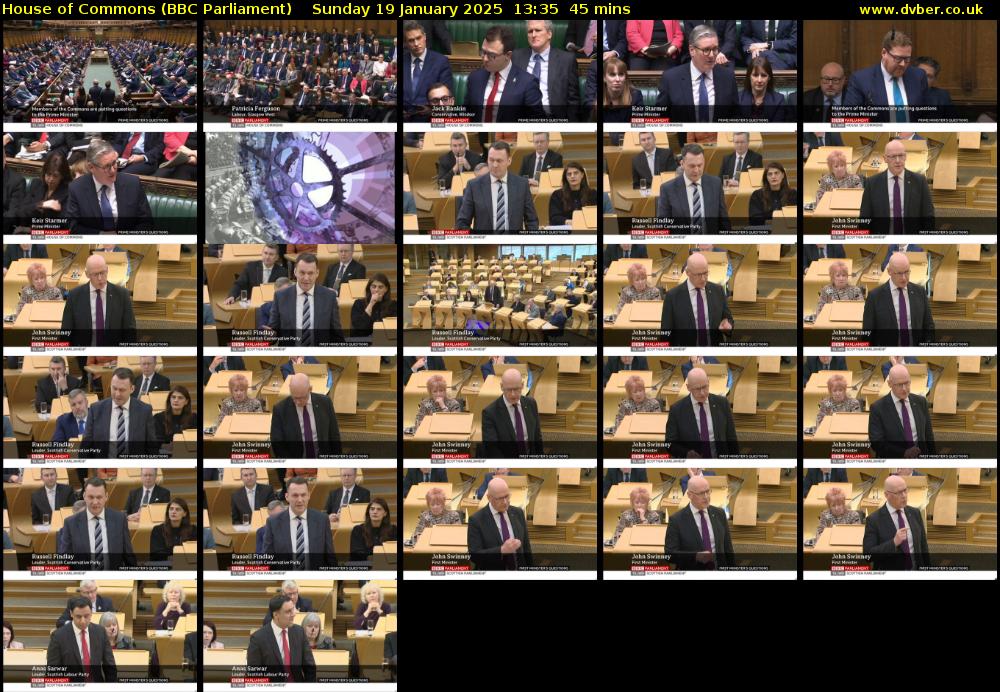 House of Commons (BBC Parliament) Sunday 19 January 2025 13:35 - 14:20