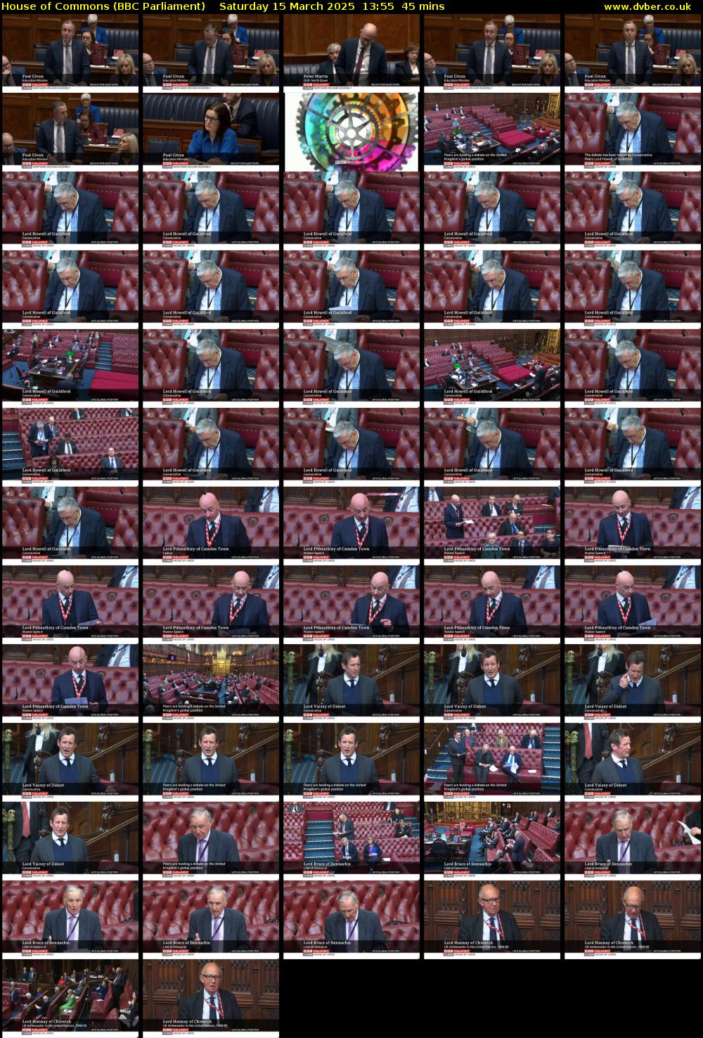 House of Commons (BBC Parliament) Saturday 15 March 2025 13:55 - 14:40