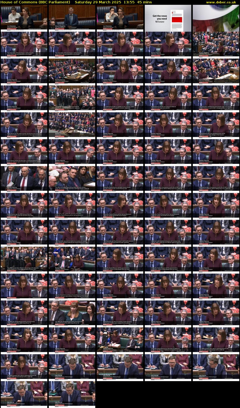 House of Commons (BBC Parliament) Saturday 29 March 2025 13:55 - 14:40