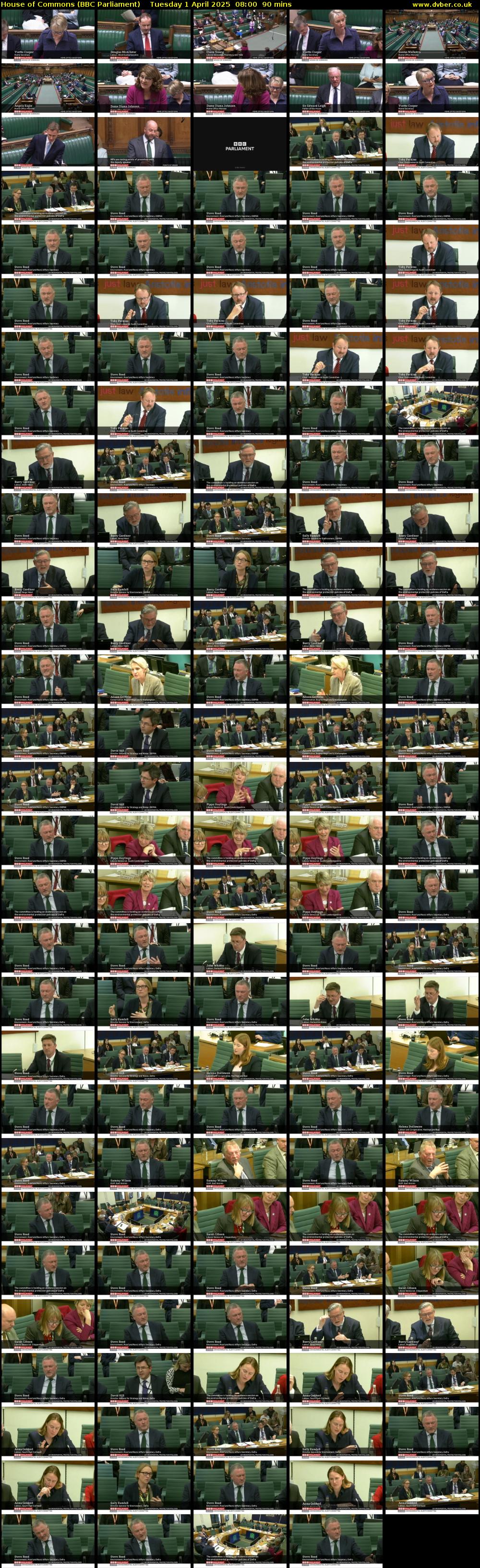 House of Commons (BBC Parliament) Tuesday 1 April 2025 08:00 - 09:30