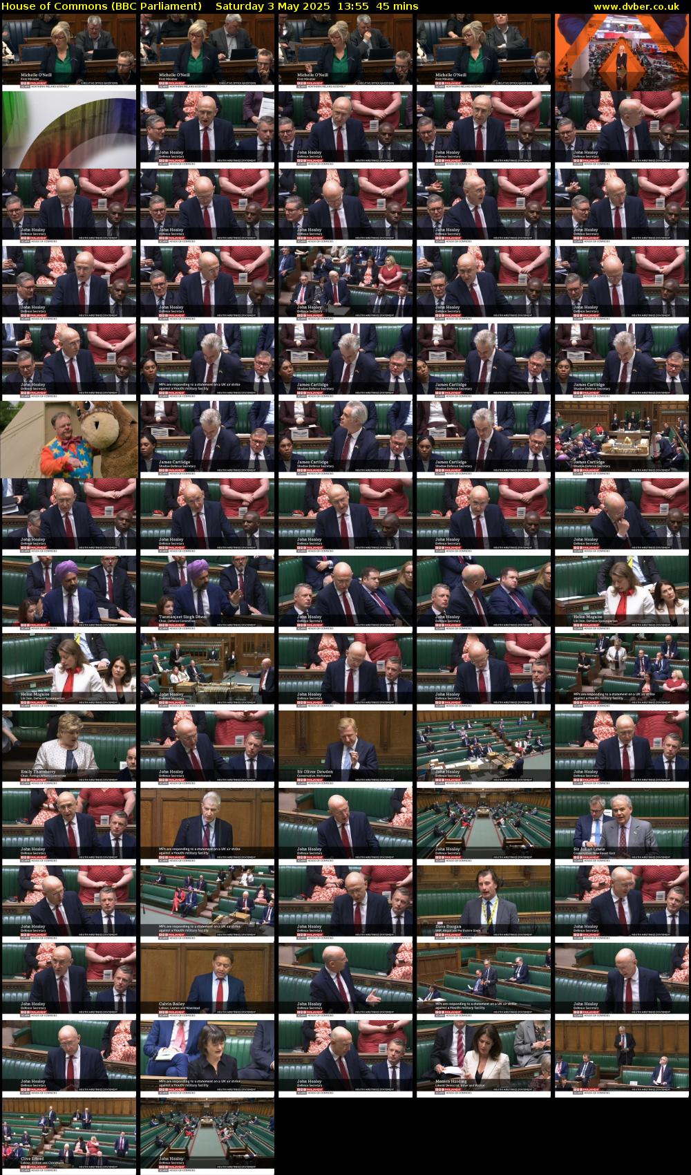 House of Commons (BBC Parliament) Saturday 3 May 2025 13:55 - 14:40