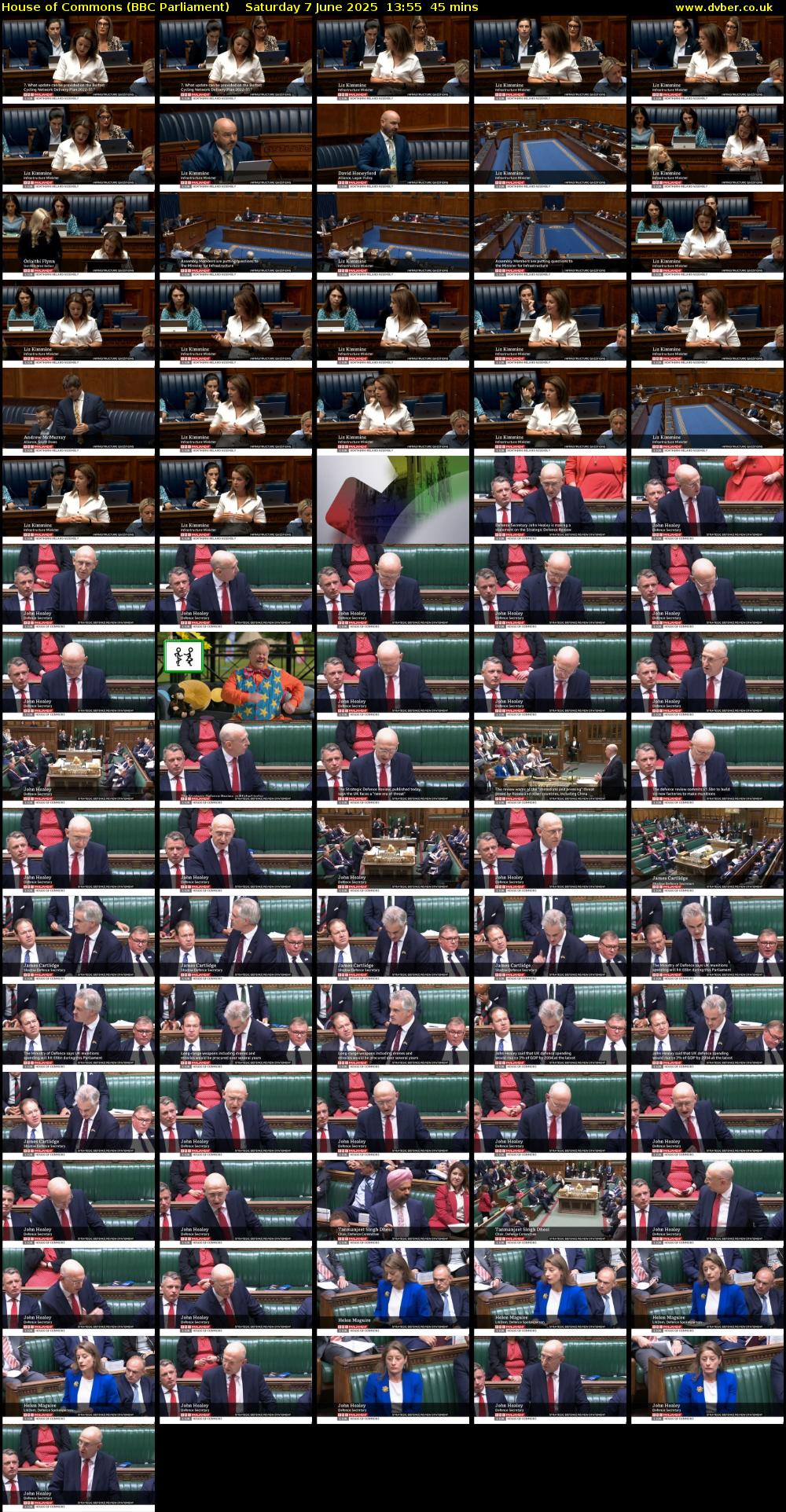 House of Commons (BBC Parliament) Saturday 7 June 2025 13:55 - 14:40