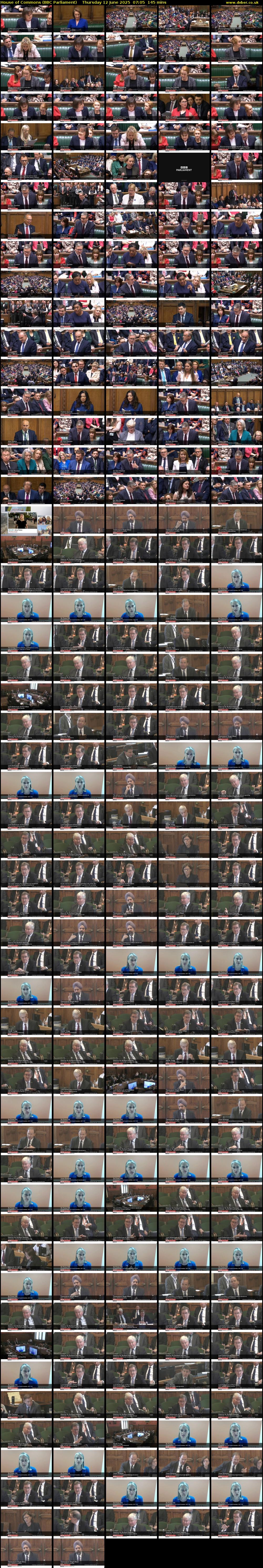 House of Commons (BBC Parliament) Thursday 12 June 2025 07:05 - 09:30