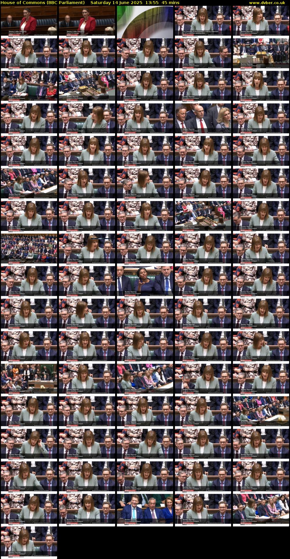 House of Commons (BBC Parliament) Saturday 14 June 2025 13:55 - 14:40