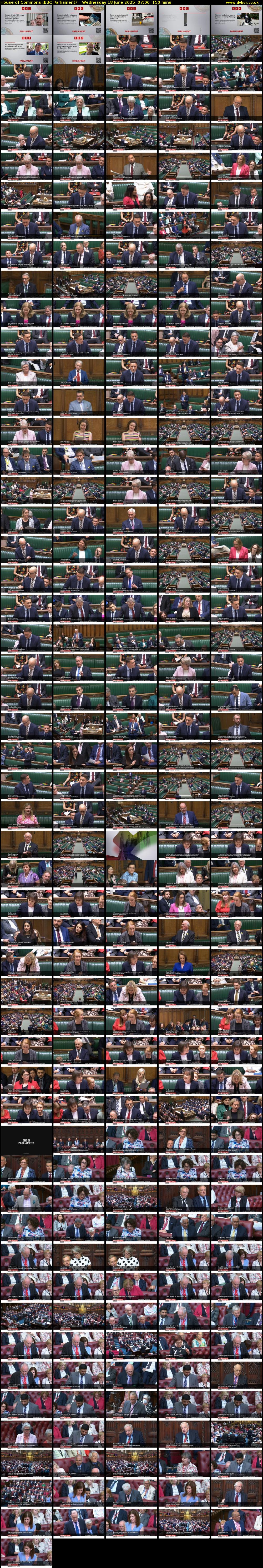 House of Commons (BBC Parliament) Wednesday 18 June 2025 07:00 - 09:30