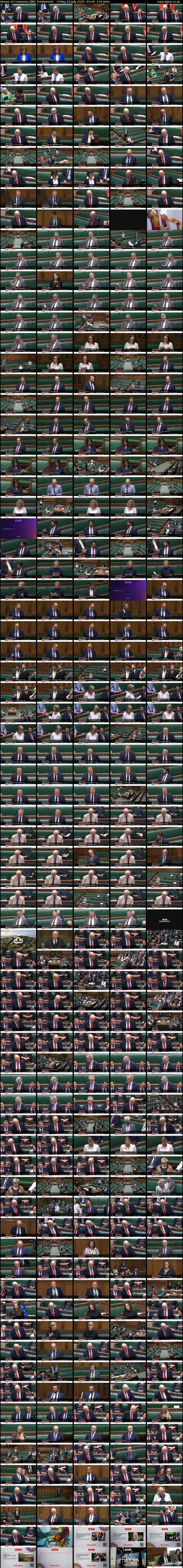 House of Commons (BBC Parliament) Friday 18 July 2025 03:30 - 07:00
