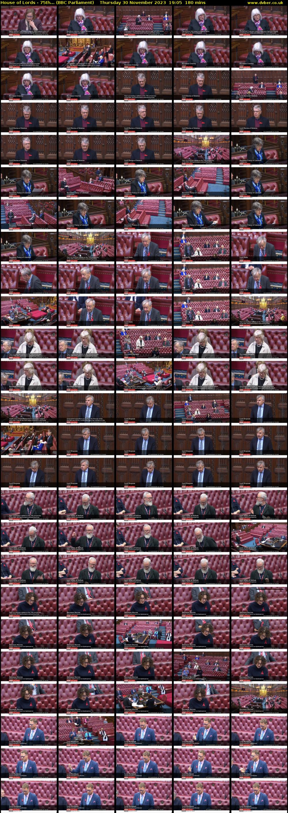 House of Lords - 75th... (BBC Parliament) Thursday 30 November 2023 19:05 - 22:05