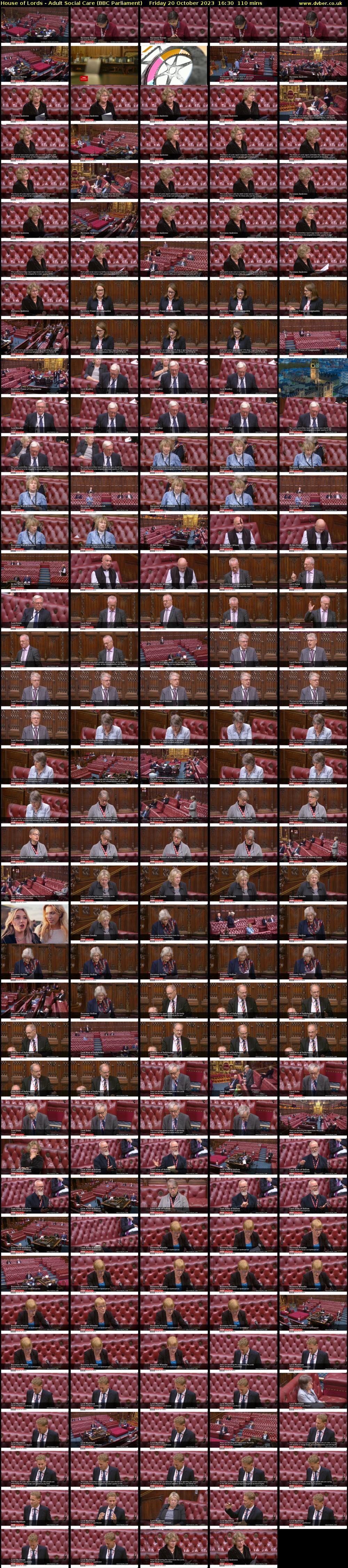 House of Lords - Adult Social Care (BBC Parliament) Friday 20 October 2023 16:30 - 18:20