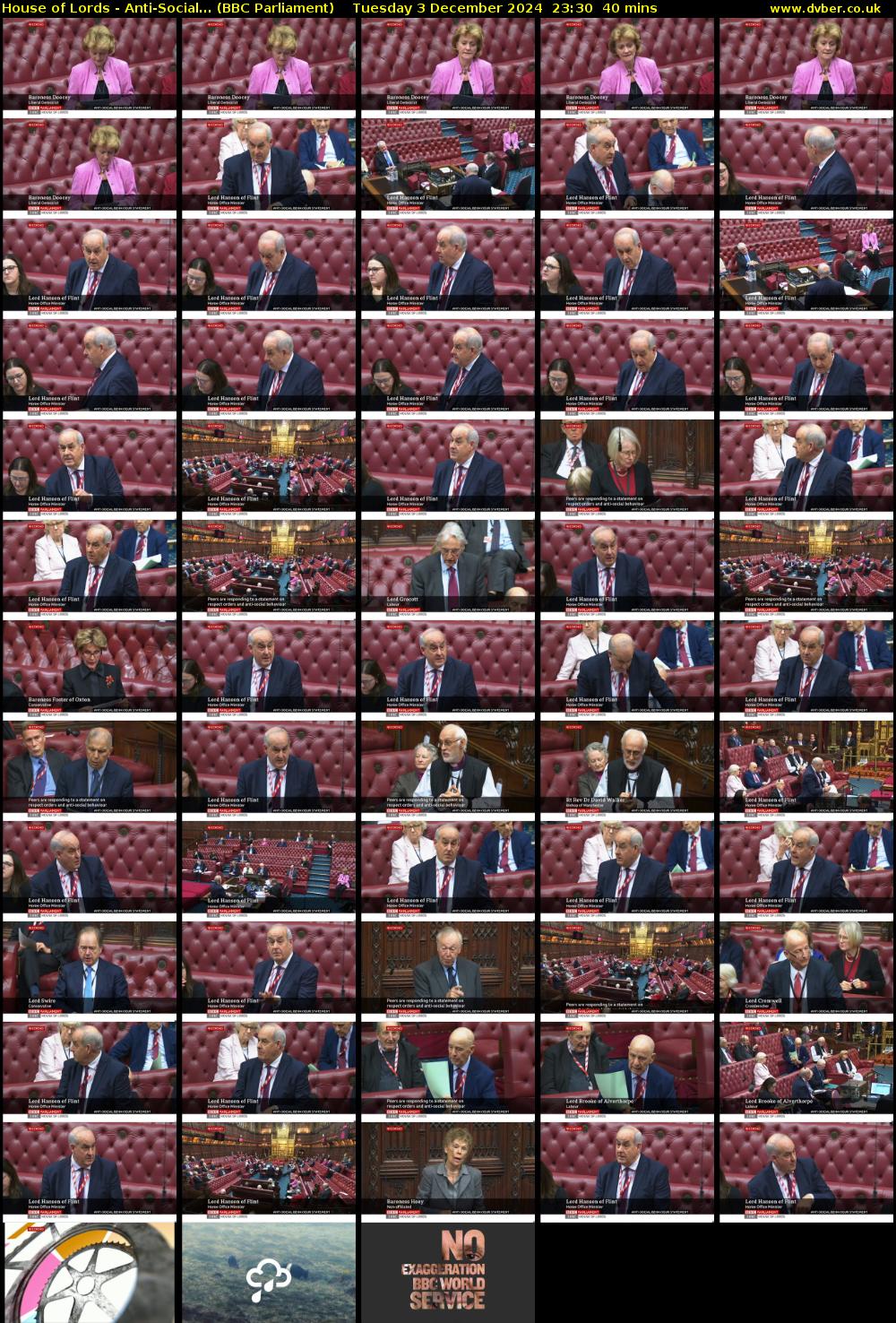 House of Lords - Anti-Social... (BBC Parliament) Tuesday 3 December 2024 23:30 - 00:10
