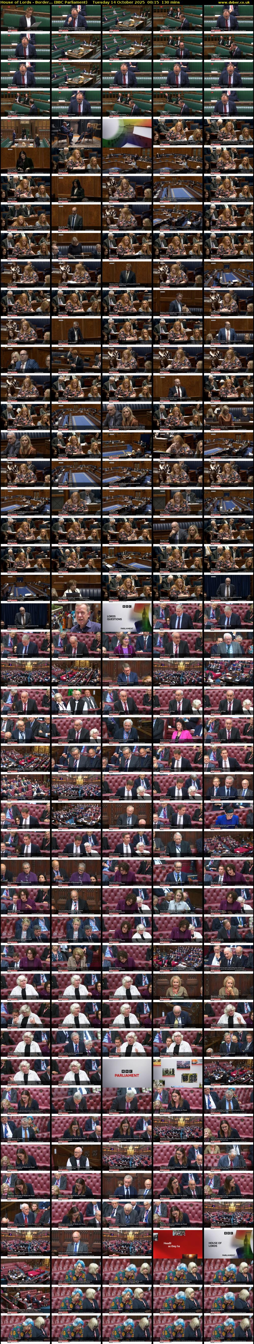 House of Lords - Border... (BBC Parliament) Tuesday 14 October 2025 00:15 - 02:25