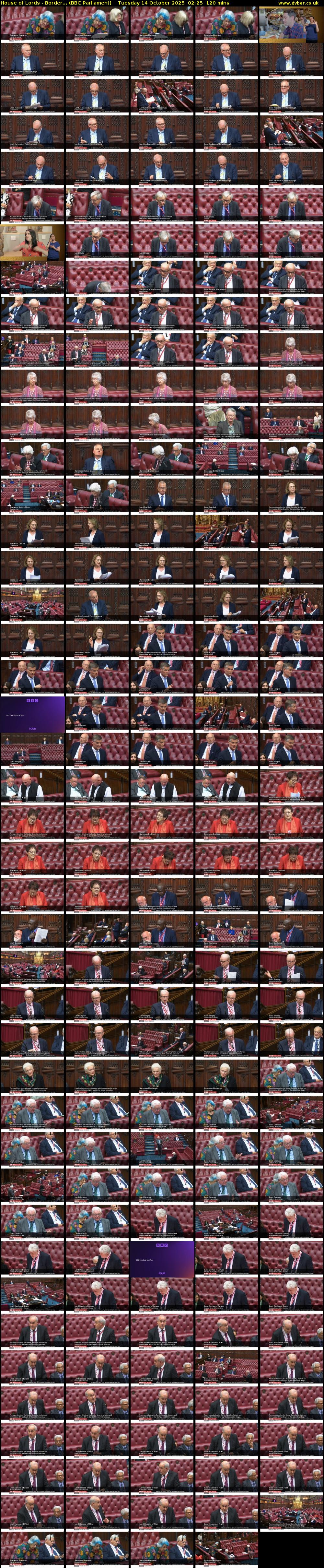 House of Lords - Border... (BBC Parliament) Tuesday 14 October 2025 02:25 - 04:25