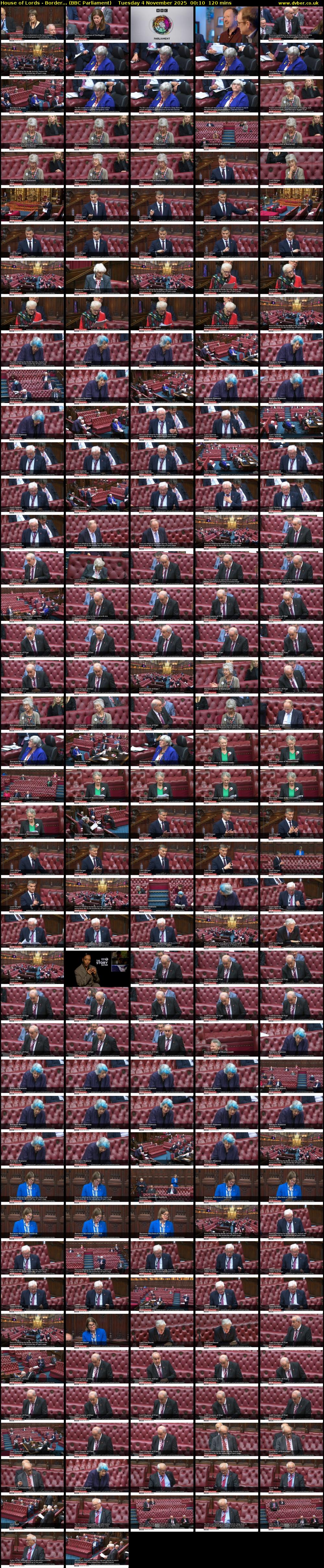 House of Lords - Border... (BBC Parliament) Tuesday 4 November 2025 00:10 - 02:10