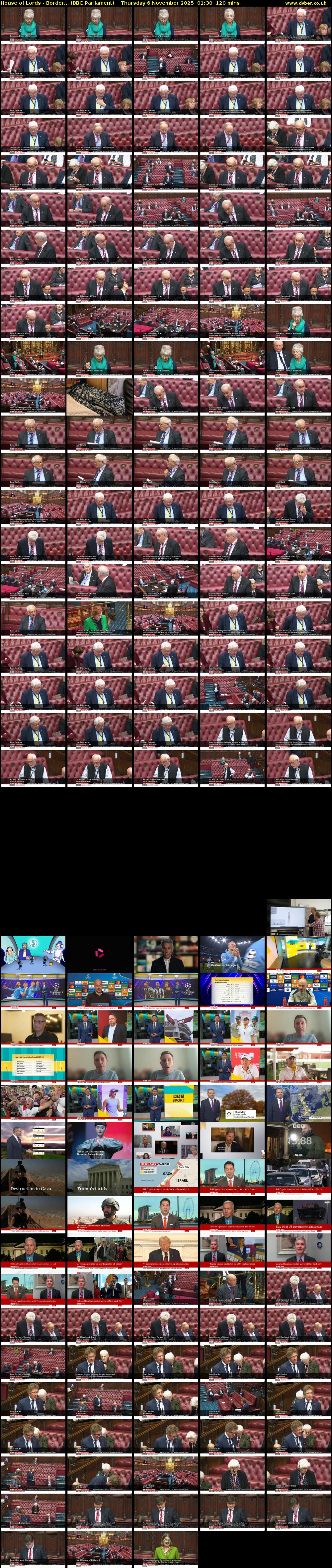 House of Lords - Border... (BBC Parliament) Thursday 6 November 2025 01:30 - 03:30