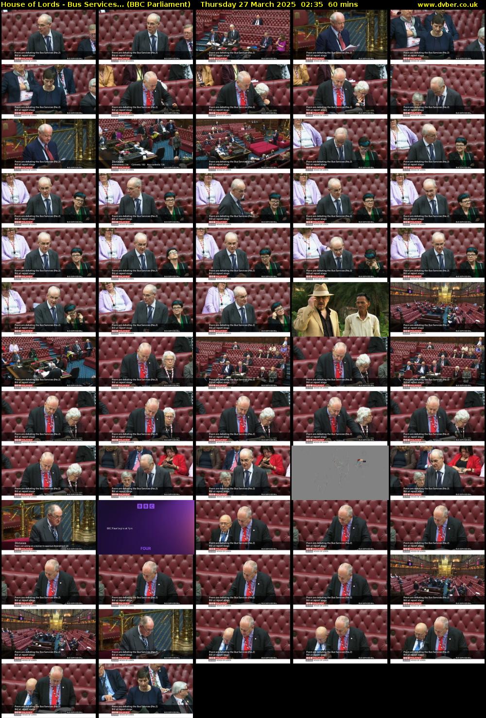House of Lords - Bus Services... (BBC Parliament) Thursday 27 March 2025 02:35 - 03:35