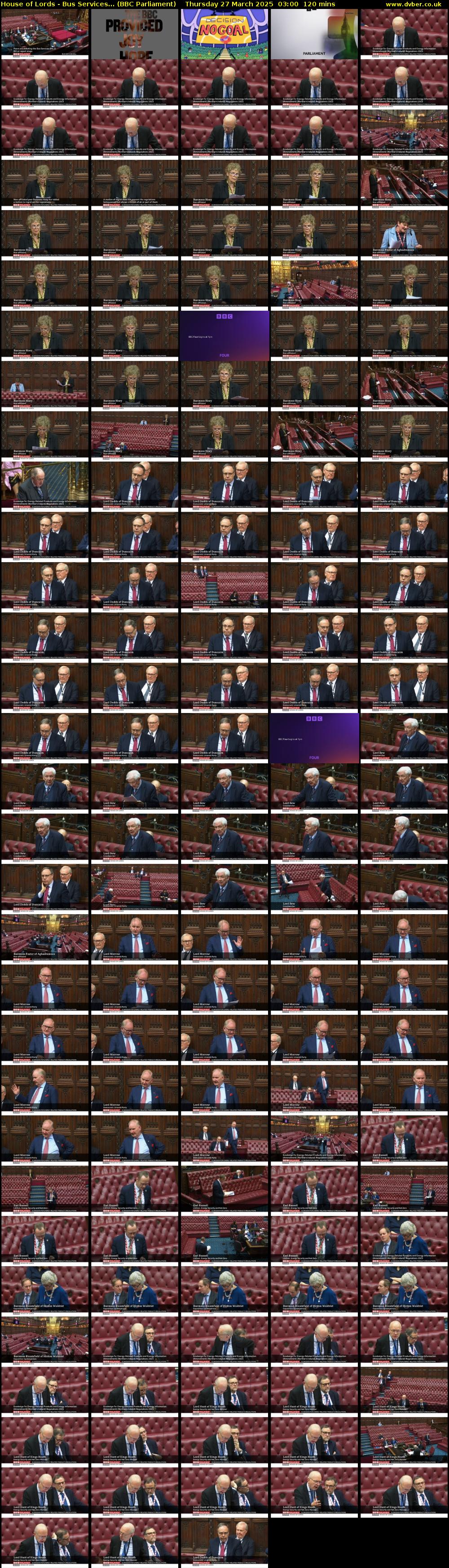 House of Lords - Bus Services... (BBC Parliament) Thursday 27 March 2025 03:00 - 05:00
