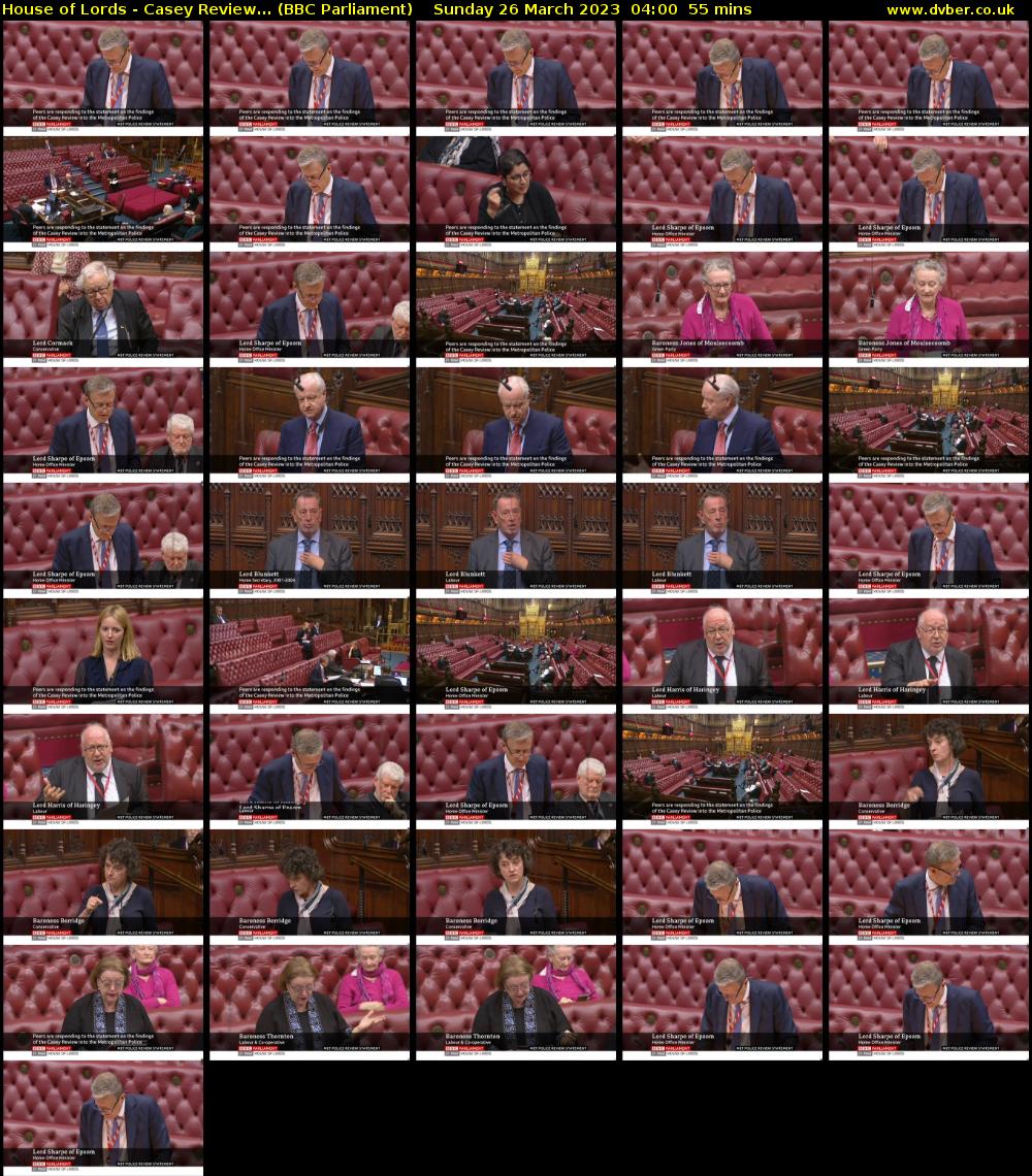 House of Lords - Casey Review... (BBC Parliament) Sunday 26 March 2023 04:00 - 04:55