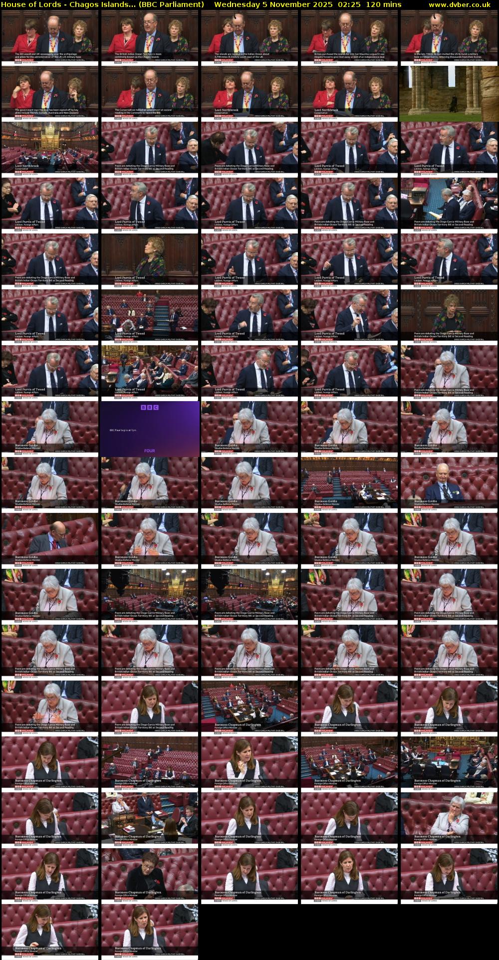 House of Lords - Chagos Islands... (BBC Parliament) Wednesday 5 November 2025 02:25 - 04:25