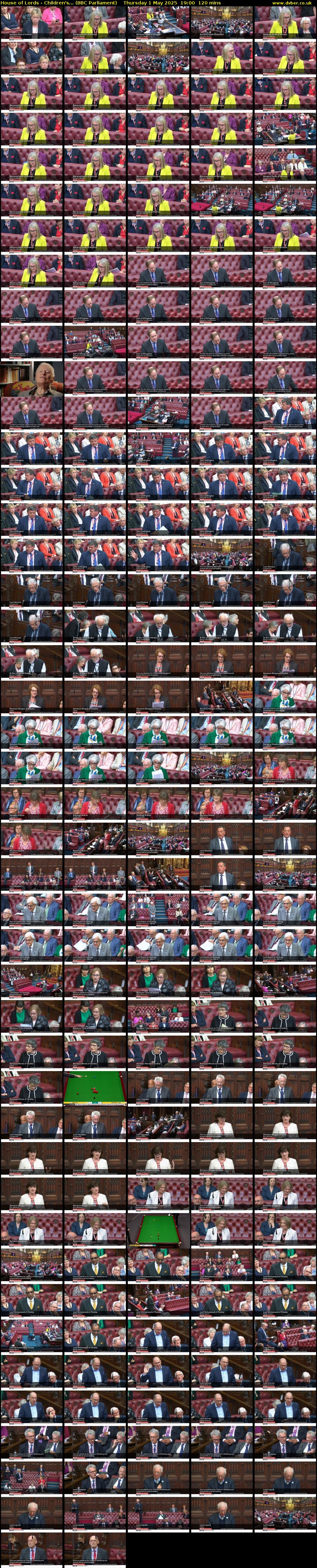 House of Lords - Children's... (BBC Parliament) Thursday 1 May 2025 19:00 - 21:00