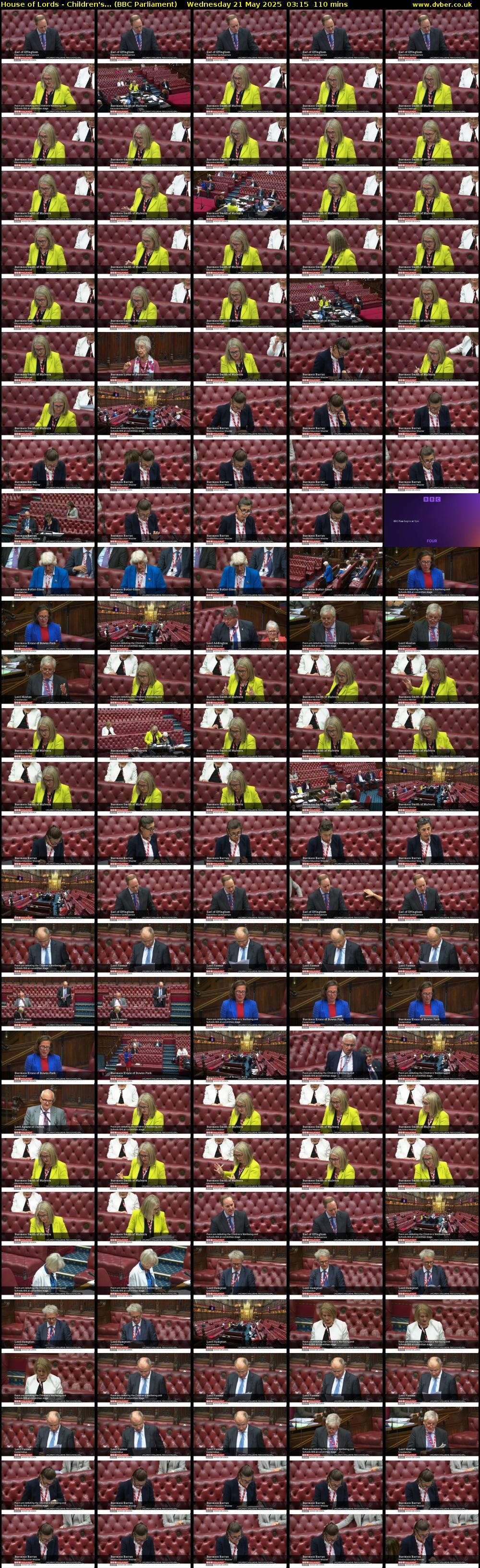 House of Lords - Children's... (BBC Parliament) Wednesday 21 May 2025 03:15 - 05:05