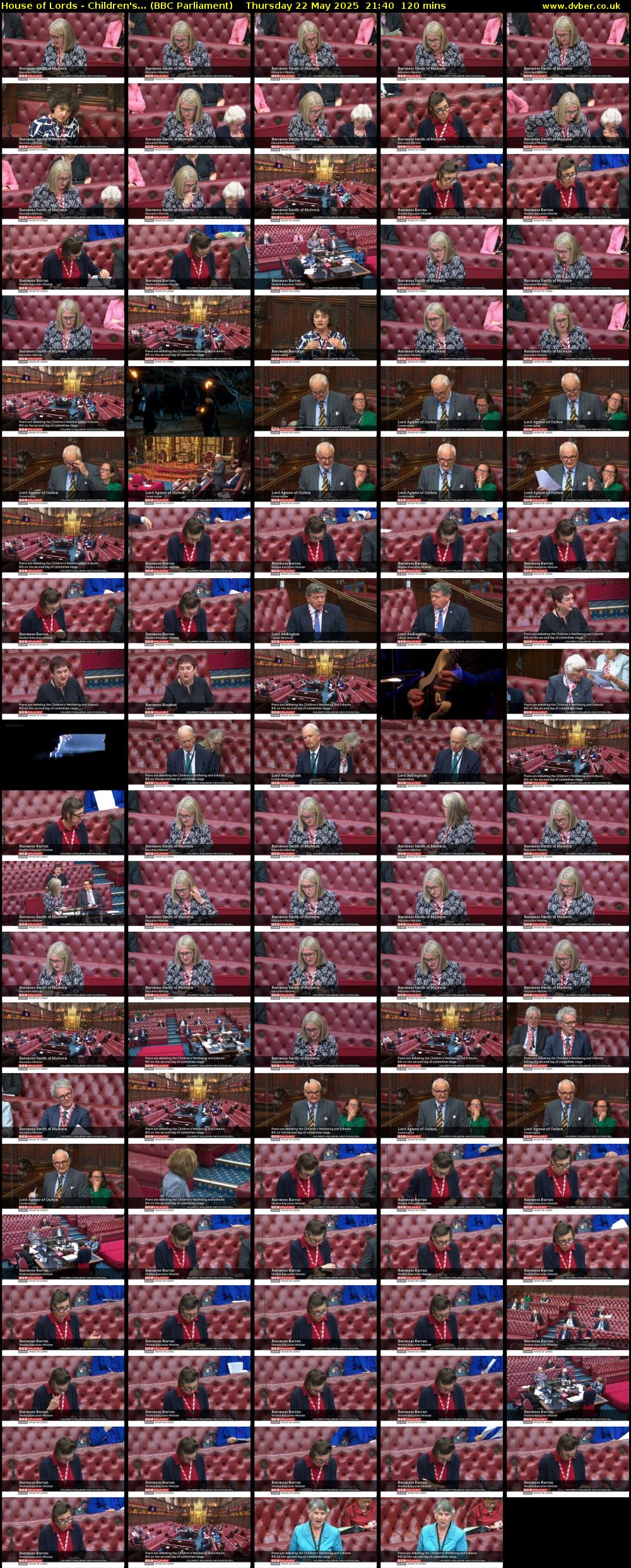 House of Lords - Children's... (BBC Parliament) Thursday 22 May 2025 21:40 - 23:40