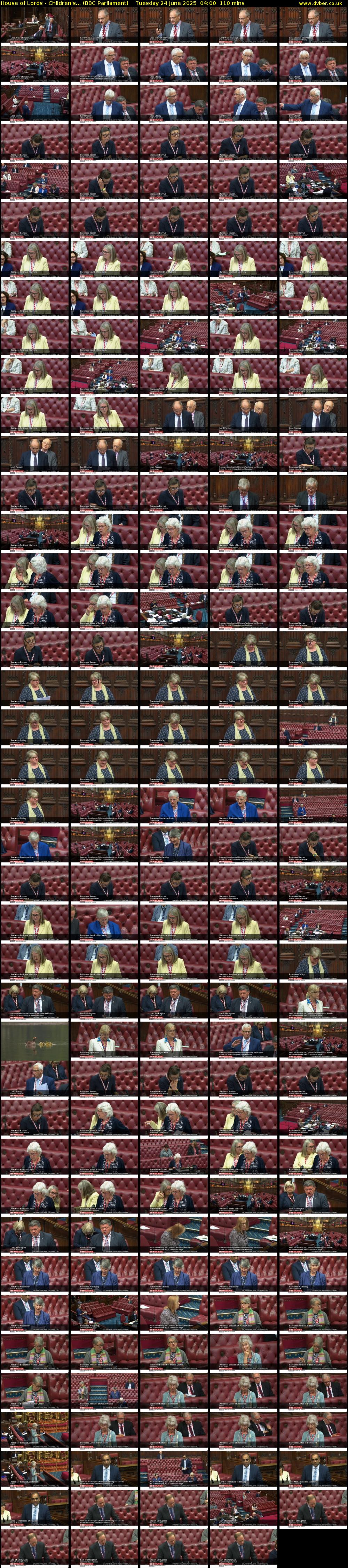 House of Lords - Children's... (BBC Parliament) Tuesday 24 June 2025 04:00 - 05:50